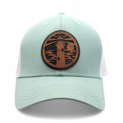 🗼🌊⚓The Lighthouse – Women’s Ponytail Hat – Wooden Patch Hat