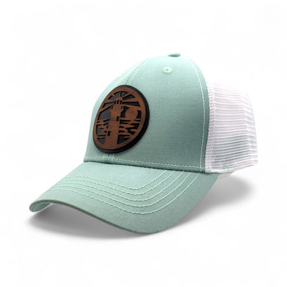 🗼🌊⚓The Lighthouse – Women’s Ponytail Hat – Wooden Patch Hat