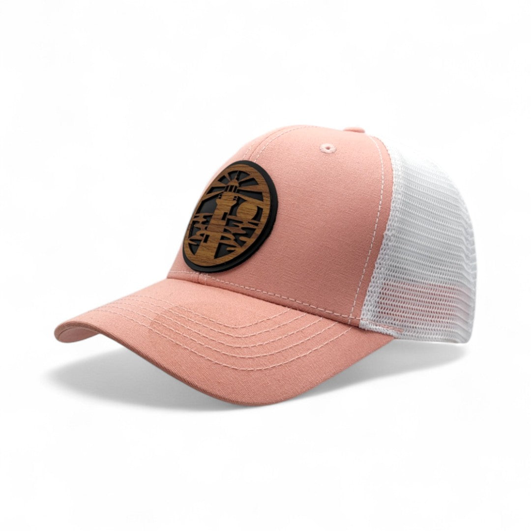 🗼🌊⚓The Lighthouse – Women’s Ponytail Hat – Wooden Patch Hat
