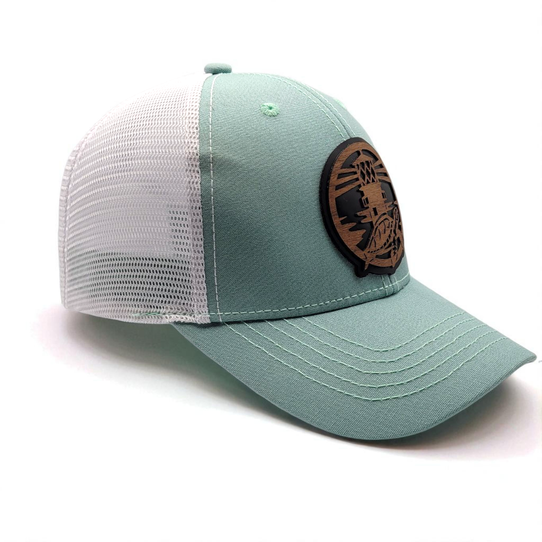 The Jupiter Influencer - Women's Ponytail Wooden Patch Hat