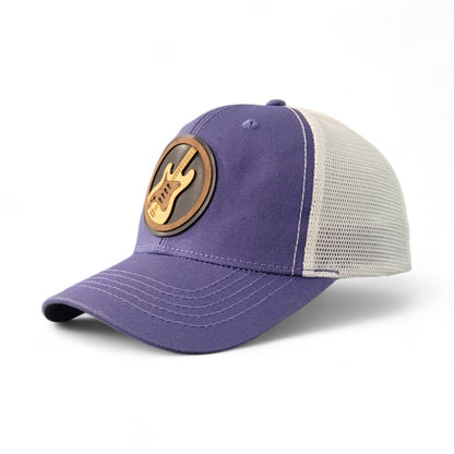 🎸🤘🎵 Rock the Grain Women’s Ponytail Hat – Wooden Patch Hat
