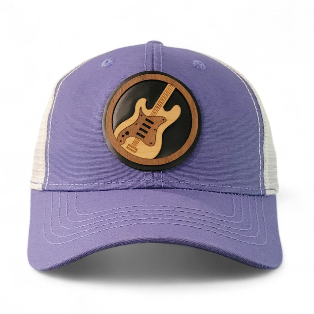 🎸🤘🎵 Rock the Grain Women’s Ponytail Hat – Wooden Patch Hat