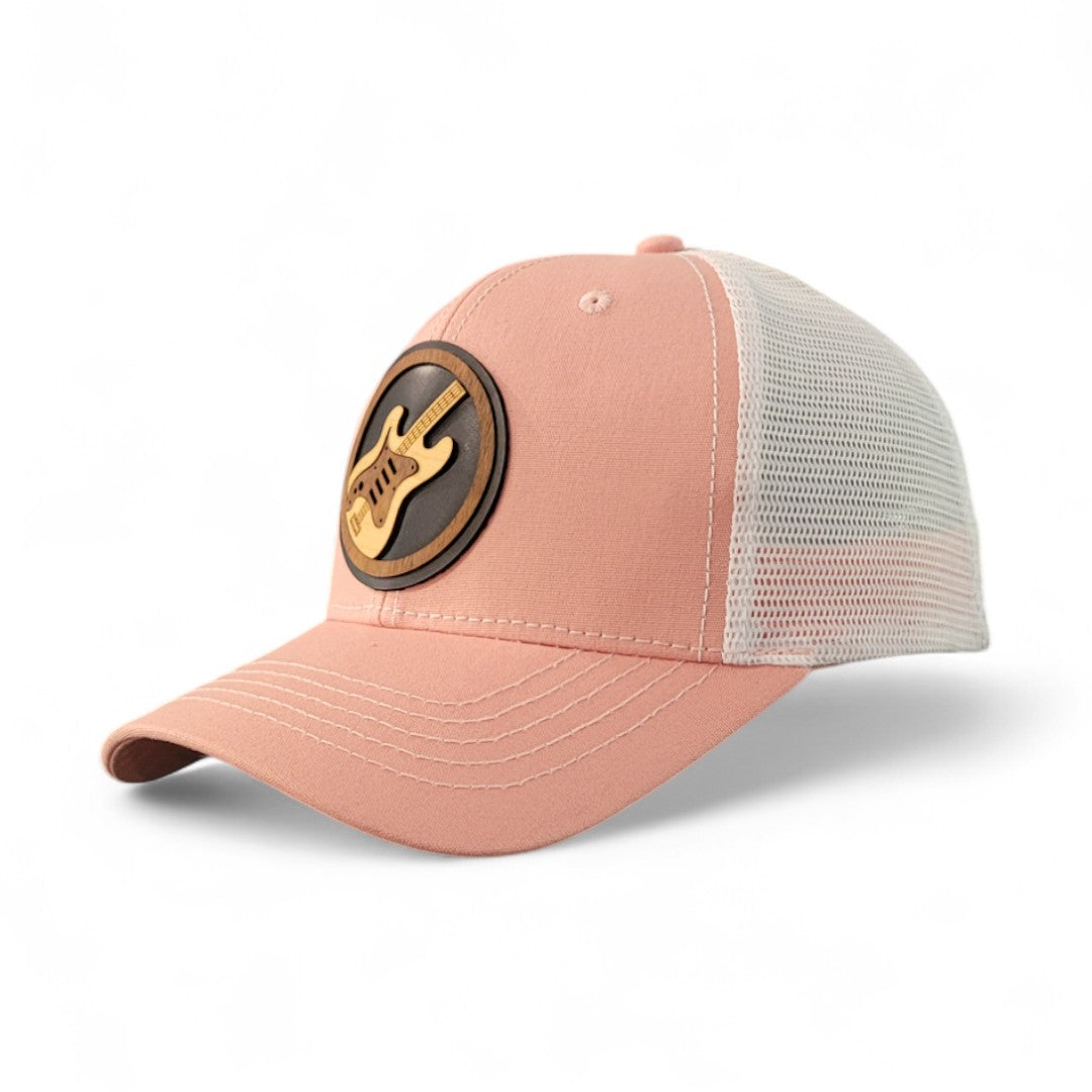🎸🤘🎵 Rock the Grain Women’s Ponytail Hat – Wooden Patch Hat