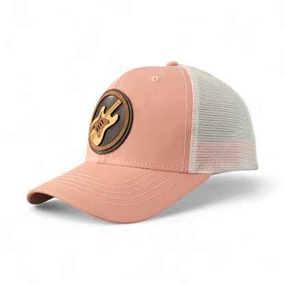 🎸🤘🎵 Rock the Grain Women’s Ponytail Hat – Wooden Patch Hat
