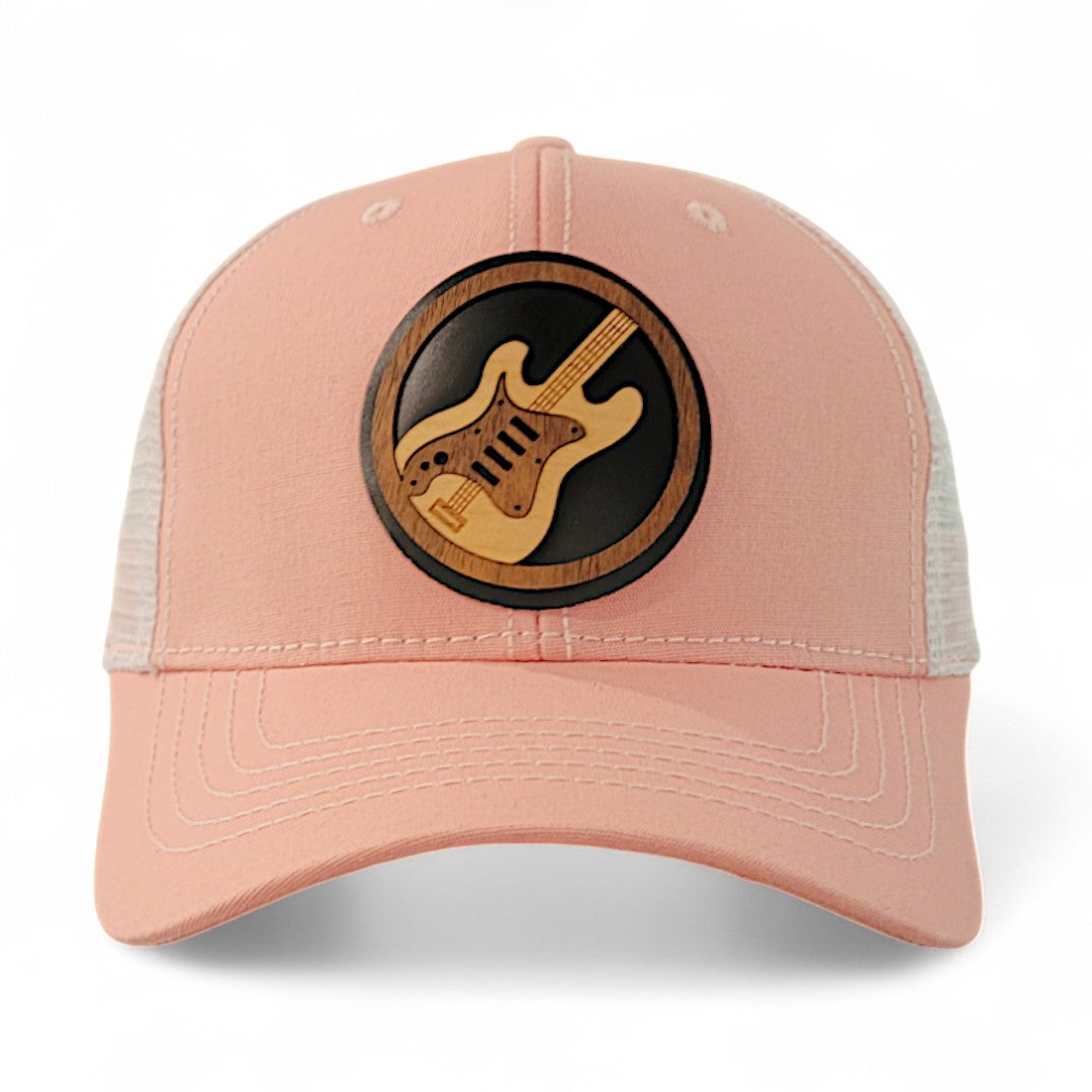 🎸🤘🎵 Rock the Grain Women’s Ponytail Hat – Wooden Patch Hat