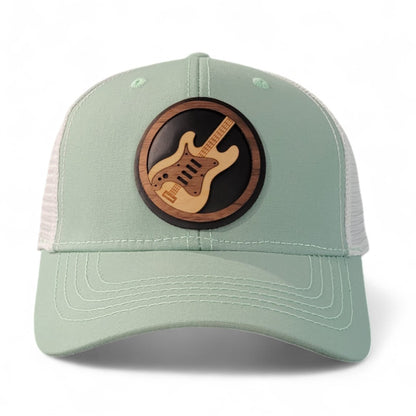 🎸🤘🎵 Rock the Grain Women’s Ponytail Hat – Wooden Patch Hat
