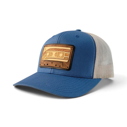 Retro Cassette Wood Patch Hat | Throwback Mixtape Edition