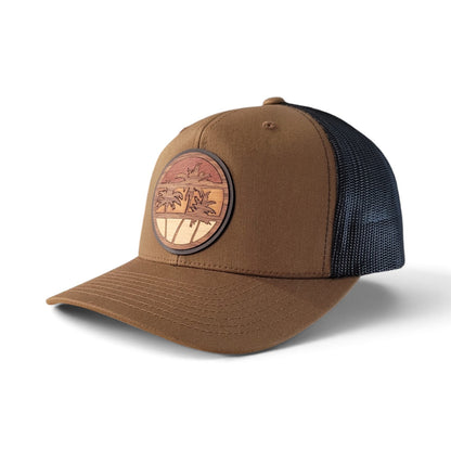 Endless Summer Wooden Patch Trucker Hat