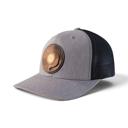 Spin Cycle Vinyl Record Wood Patch Hat
