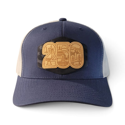 250 Years – America 250 Wooden Patch Trucker Hat