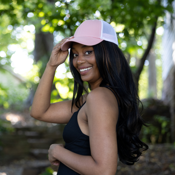 The Jupiter Influencer - Women's Ponytail Wooden Patch Hat