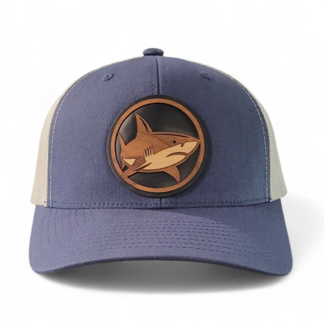 Apex Hunter – Shark Wooden Patch Hat - 4 Arrows Creations