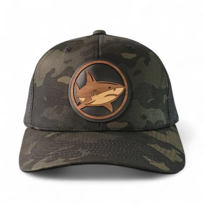 Apex Hunter – Shark Wooden Patch Hat - 4 Arrows Creations