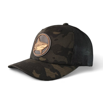Apex Hunter – Shark Wooden Patch Hat - 4 Arrows Creations