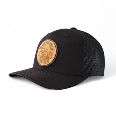 Drink Local – Beer Mugs Wooden Patch Hat - 4 Arrows Creations