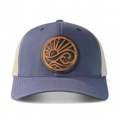 Endless Summer – Sun & Waves Wooden Patch Hat - 4 Arrows Creations