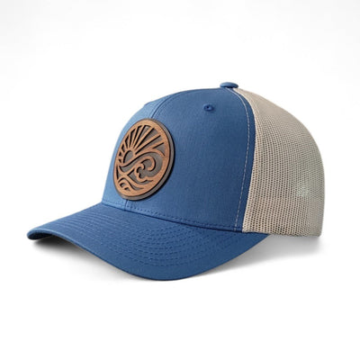 Endless Summer – Sun & Waves Wooden Patch Hat - 4 Arrows Creations