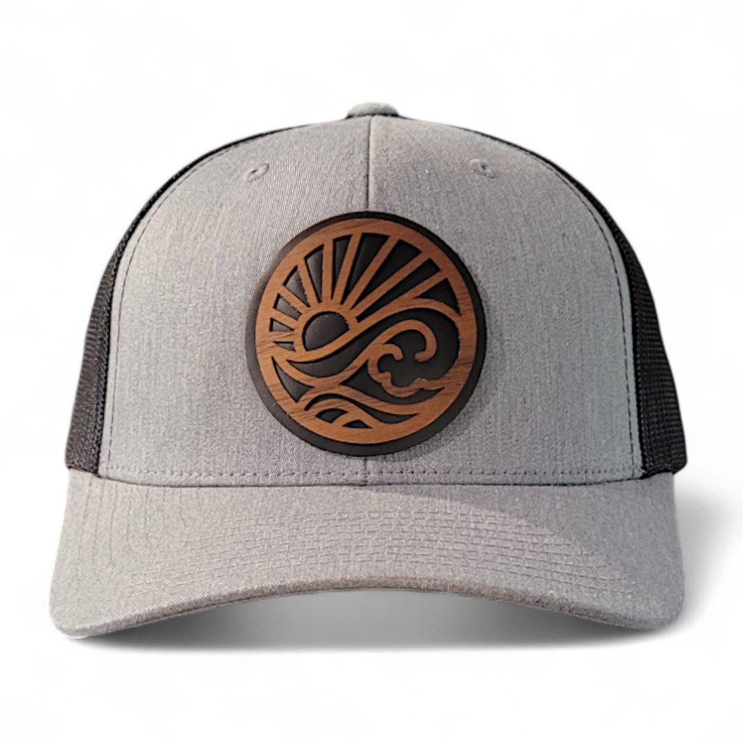 Endless Summer – Sun & Waves Wooden Patch Hat - 4 Arrows Creations