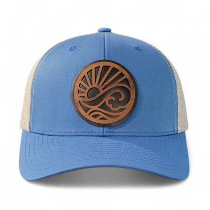 Endless Summer – Sun & Waves Wooden Patch Hat - 4 Arrows Creations