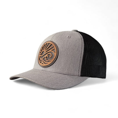Endless Summer – Sun & Waves Wooden Patch Hat - 4 Arrows Creations