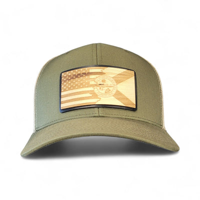 Florida Patriot Wooden Patch Hat - 4 Arrows Creations