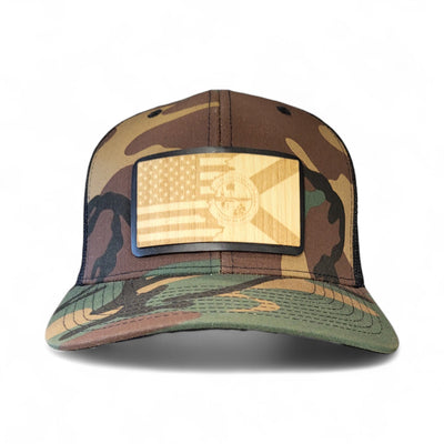 Florida Patriot Wooden Patch Hat - 4 Arrows Creations