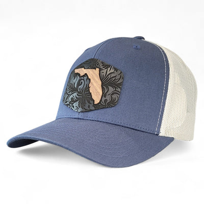 Florida Tropics Wooden Patch Hat - 4 Arrows Creations