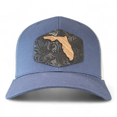 Florida Tropics Wooden Patch Hat - 4 Arrows Creations
