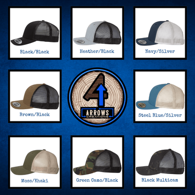 Florida Tropics Wooden Patch Hat - 4 Arrows Creations