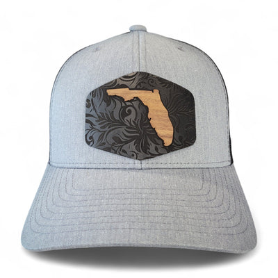 Florida Tropics Wooden Patch Hat - 4 Arrows Creations