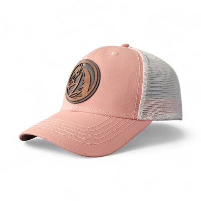 Hold Your Horses Women’s Ponytail Hat – Horse Wooden Patch Hat - 4 Arrows Creations