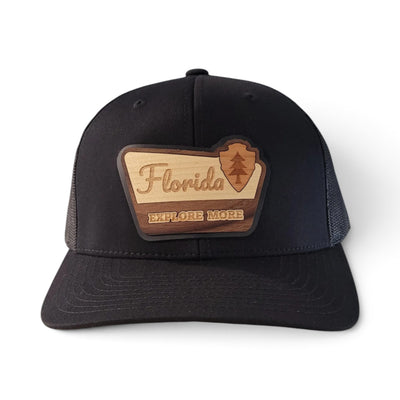 The Explorer – Florida Edition | Wooden Patch Trucker Hat