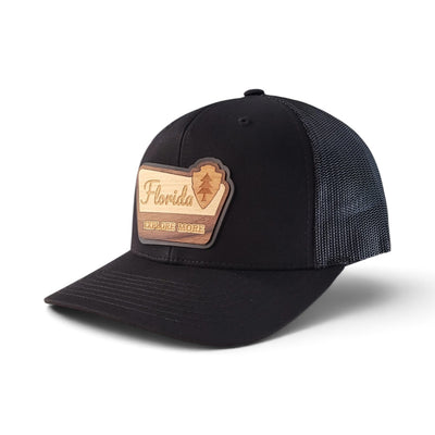 The Explorer – Florida Edition | Wooden Patch Trucker Hat