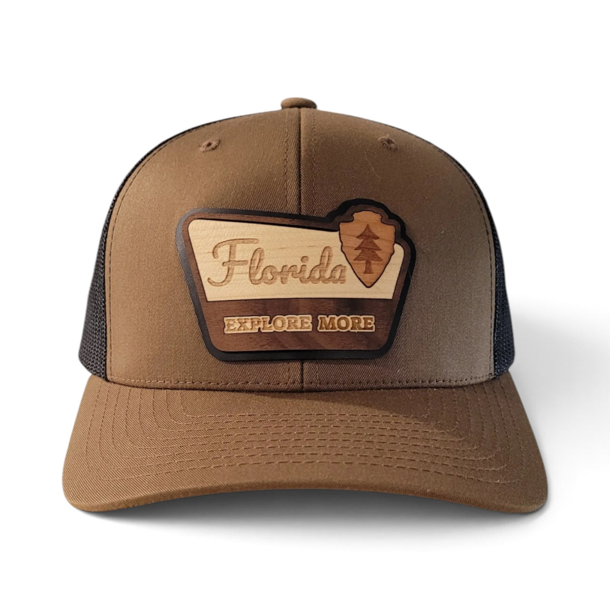 The Explorer – Florida Edition | Wooden Patch Trucker Hat