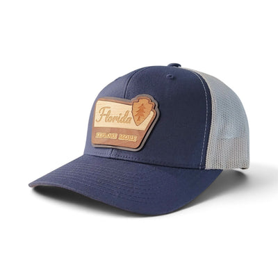 The Explorer – Florida Edition | Wooden Patch Trucker Hat