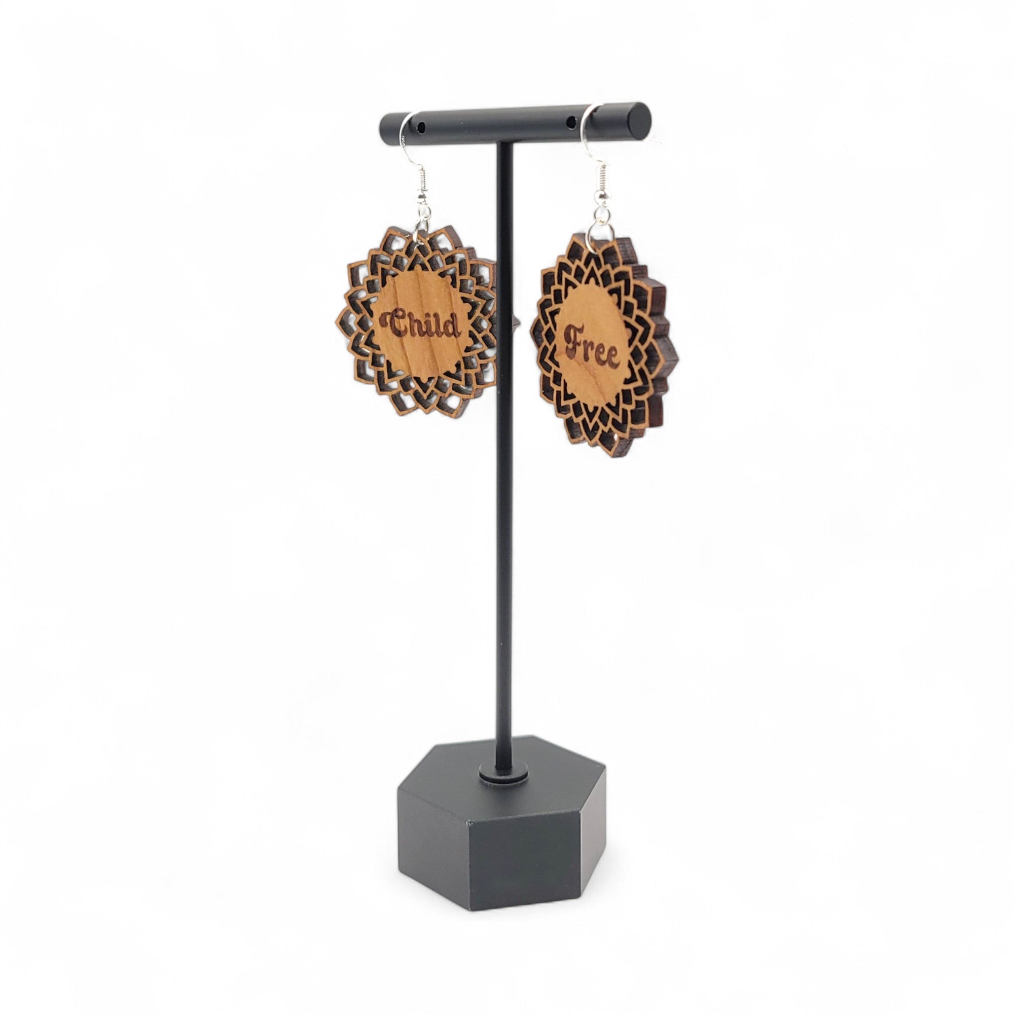 "Liberated Lotus" – Child - Free Statement Earrings - 4 Arrows Creations