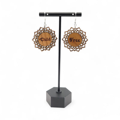 "Liberated Lotus" – Child - Free Statement Earrings - 4 Arrows Creations