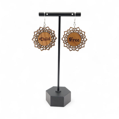 "Liberated Lotus" – Child - Free Statement Earrings - 4 Arrows Creations