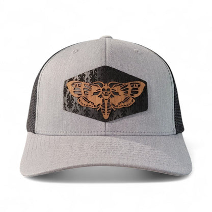 Midnight Wings – Moth Wooden Patch Hat - 4 Arrows Creations