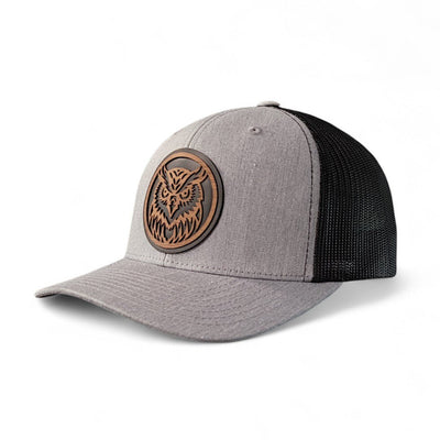 Moonlight Hunter – Owl Wooden Patch Hat - 4 Arrows Creations