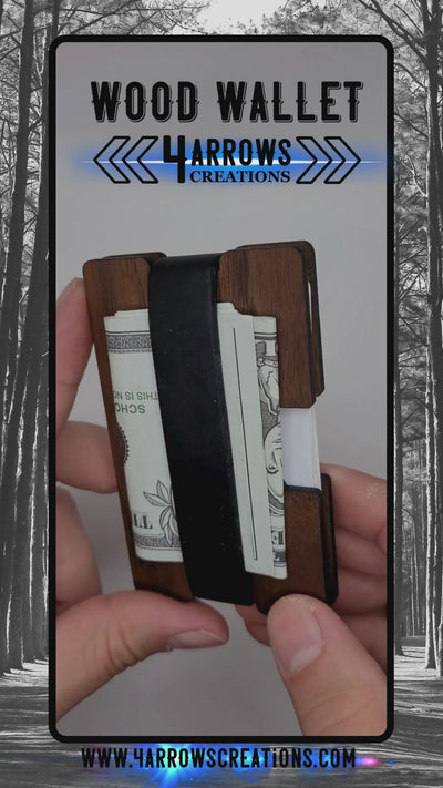 Wave Wooden Wallet