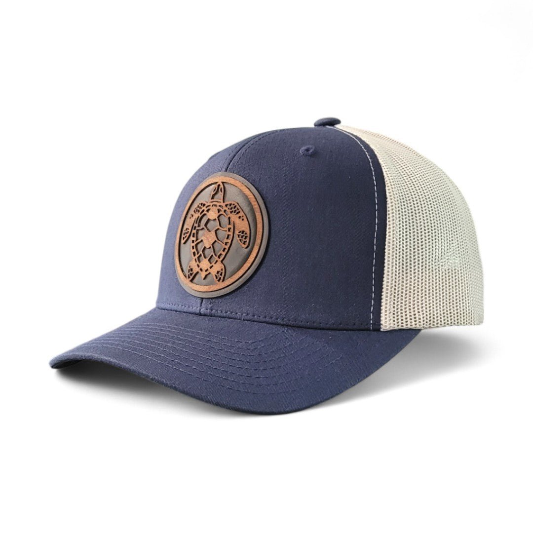 Shell Yeah – Sea Turtle Wooden Patch Hat - 4 Arrows Creations
