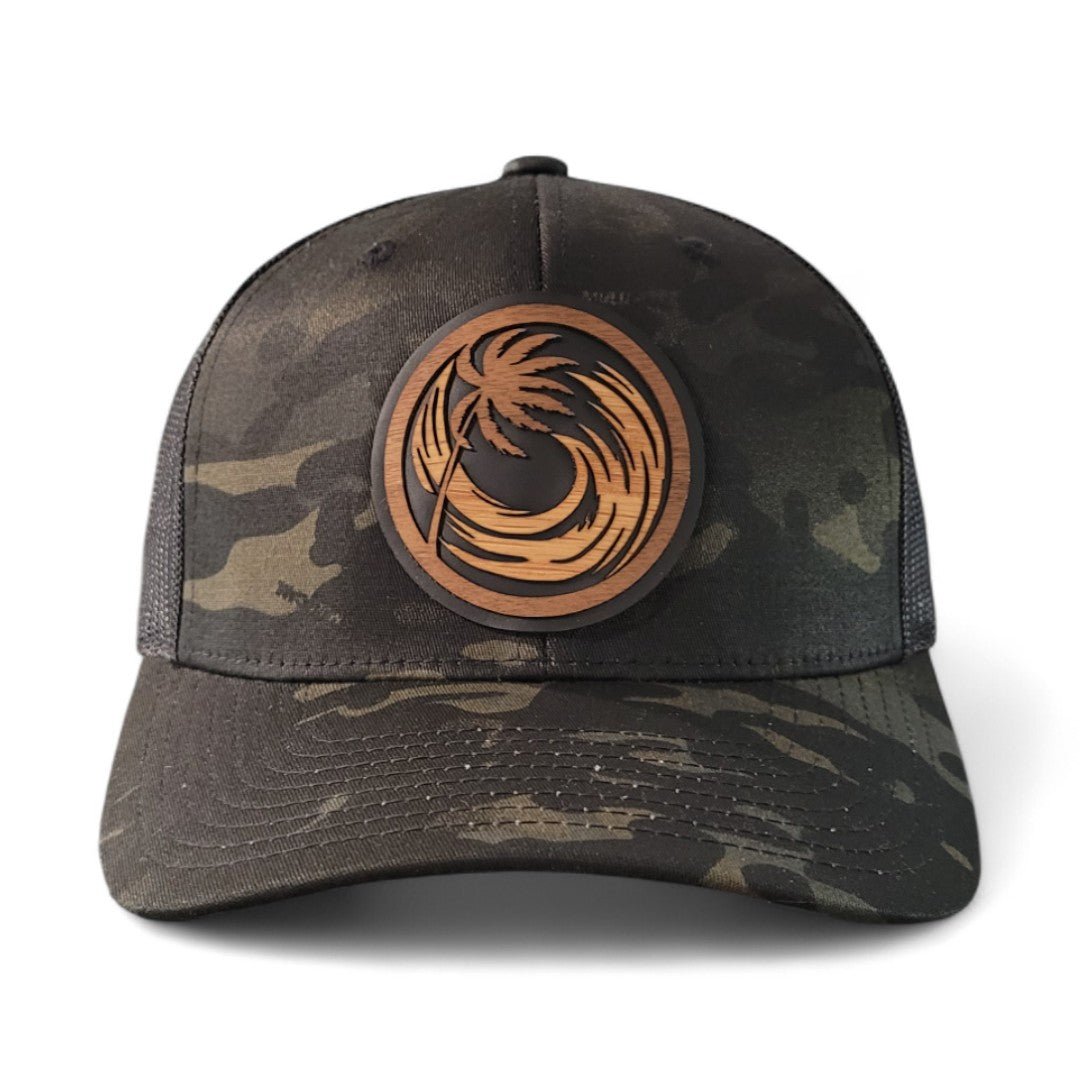 Storm Chaser – Hurricane Wooden Patch Hat - 4 Arrows Creations