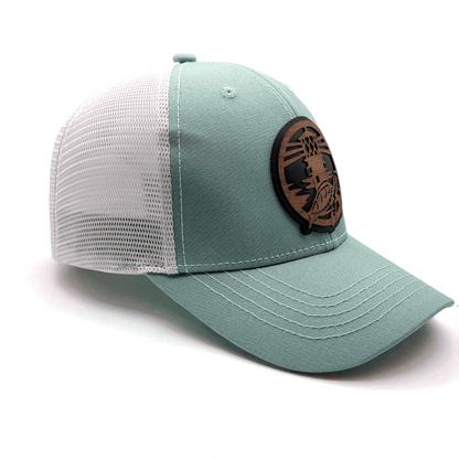 The Jupiter Influencer - Women's Ponytail Wooden Patch Hat - 4 Arrows Creations