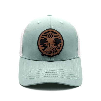 The Jupiter Influencer - Women's Ponytail Wooden Patch Hat - 4 Arrows Creations