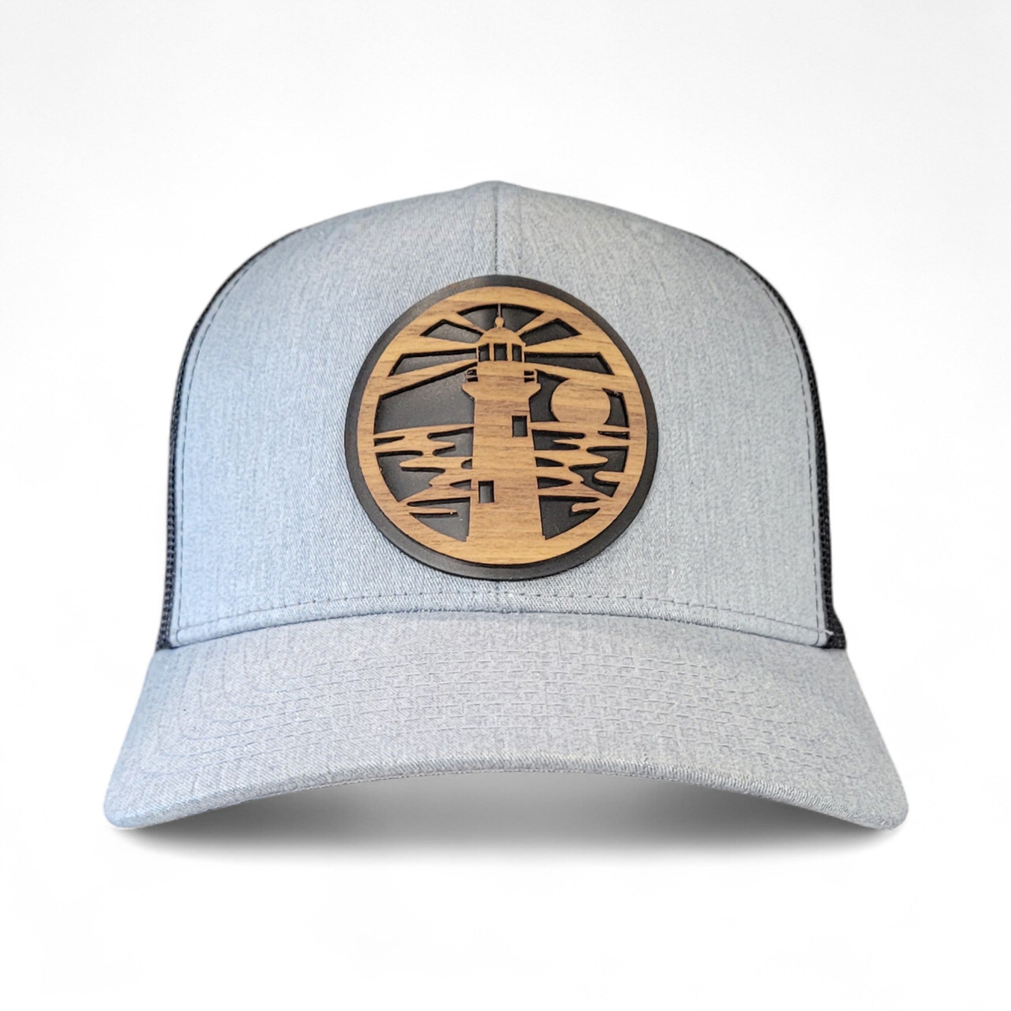 🌊🗺️ The Jupiter Lighthouse – Wooden Patch Hat - 4 Arrows Creations