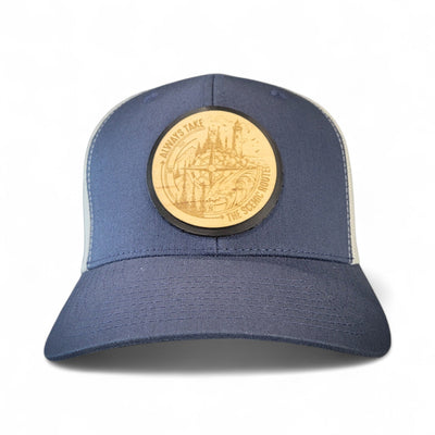 The Scenic Route Wooden Patch Hat - 4 Arrows Creations