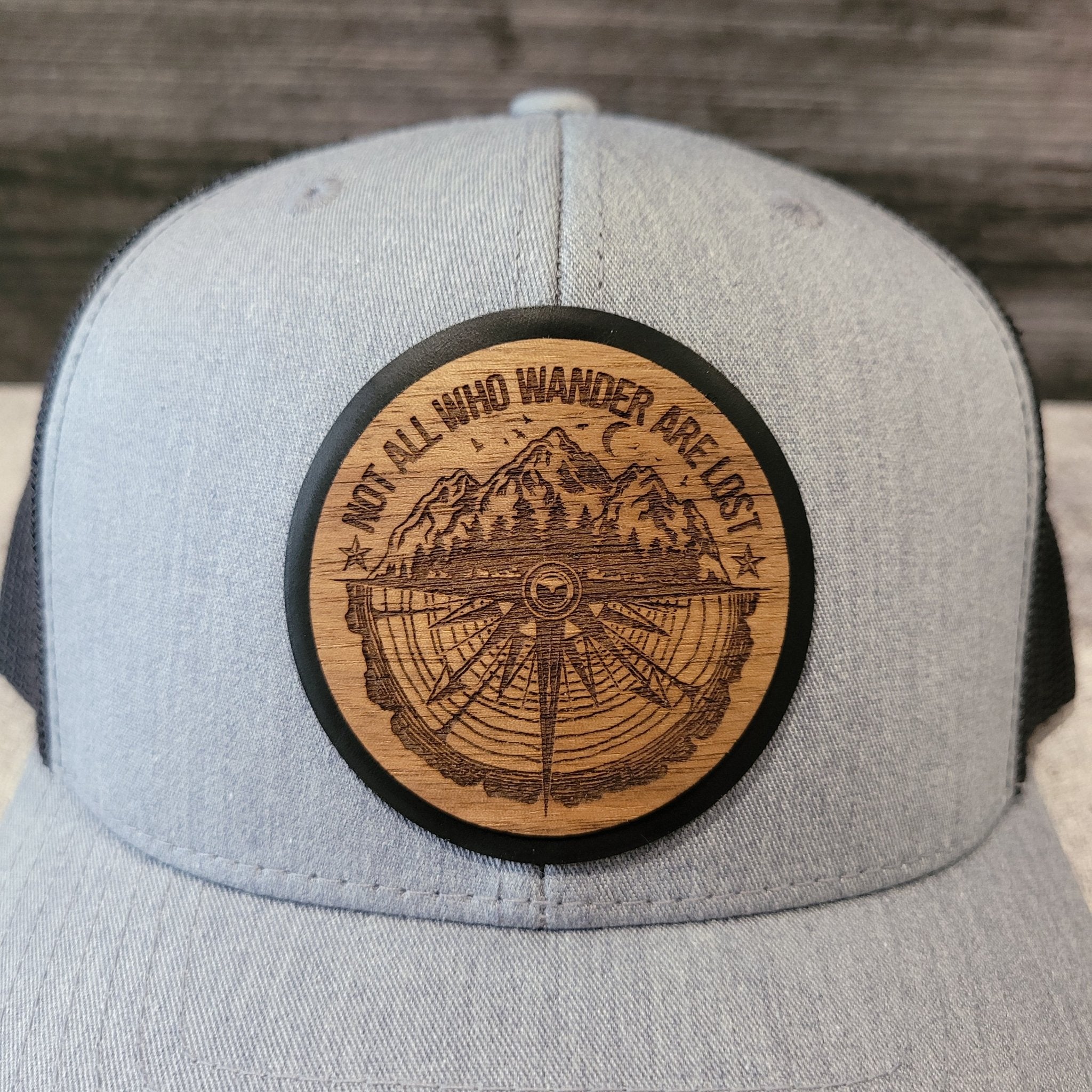 The Wanderer Wooden Patch Hat - 4 Arrows Creations