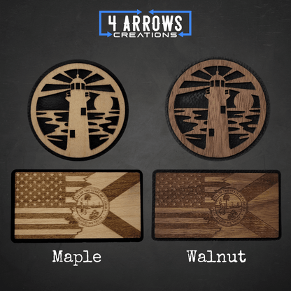 The Wanderer Wooden Patch Hat - 4 Arrows Creations