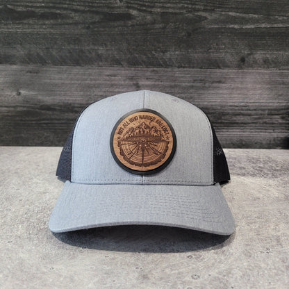 The Wanderer Wooden Patch Hat - 4 Arrows Creations